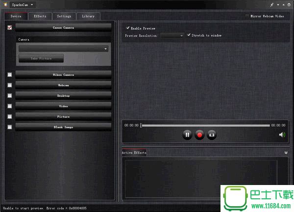 电脑摄像头增强SparkoCam v2.1.1 绿色破解版下载