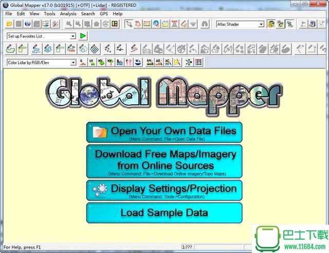 Global Mapper 17破解版 v17.0.2 官方最新版(含32位和64位)