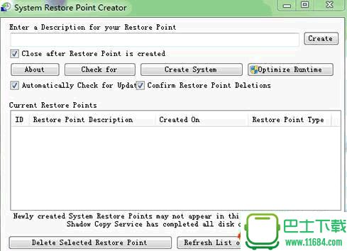 还原点创建工具Restore Point Creator v5.1.0 最新免费版下载