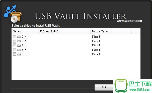 U盘加密工具USB Vault v1.1 绿色免费版下载