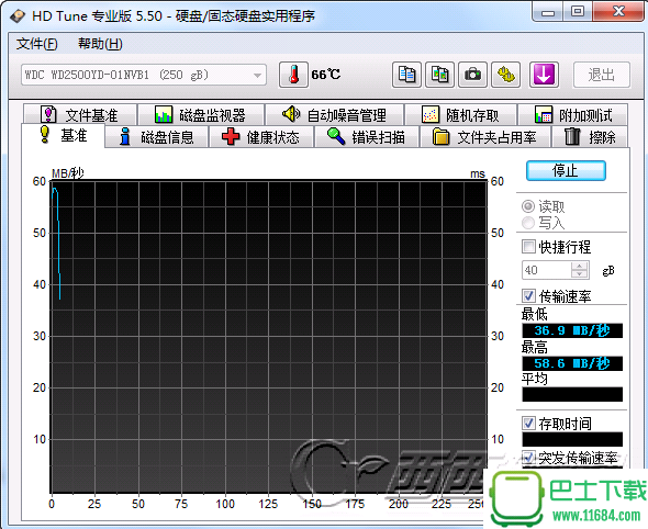 硬盘检测工具HD Tune Pro v5.60 汉化绿色特别版下载