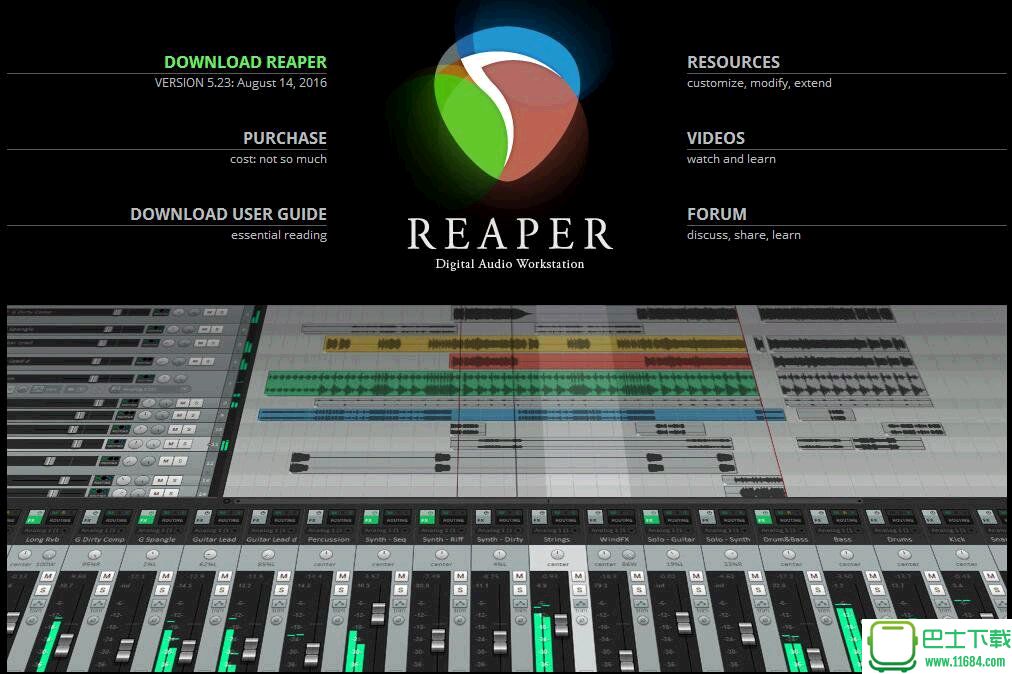 音频录制和编辑软件reaper v5.24 Pre12 破解版下载