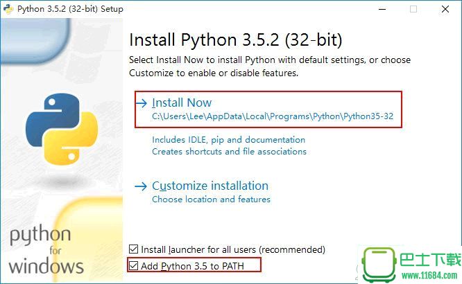 python V3.5.2 官方版（32位）下载