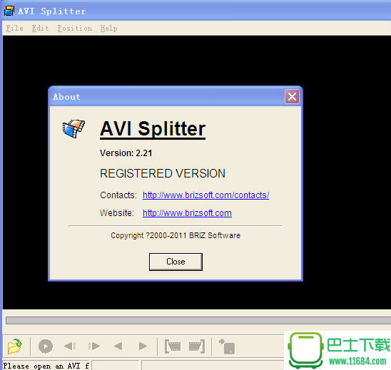 AVI影片切割工具avi splitter v2.21 破解版下载