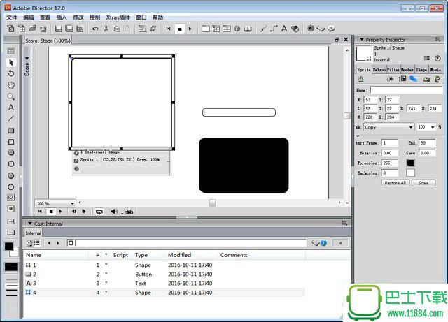 Adobe Director模型设计制作 v12.0 绿色免安装版下载
