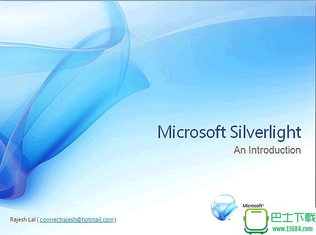 Microsoft Silverlight微软产品ppt模板下载