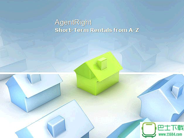 小房子商务ppt模板下载-3D小房子商务ppt模板下载