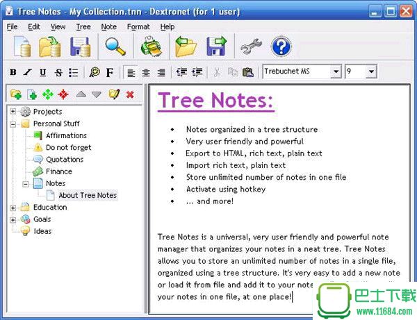 树形图备忘录TreeNotes4.522官方下载-树形图备忘录Tree Notes 4.522 官方最新版下载
