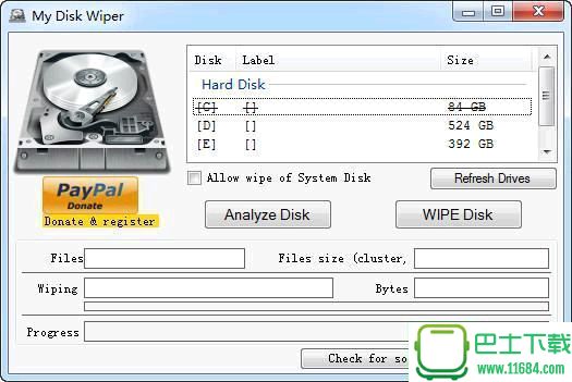 My Disk Wiper(硬盘彻底格式化工具) v1.10 绿色版下载