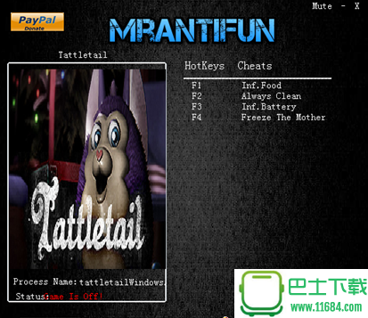 《Tattletail》修改器+4下载-《Tattletail》修改器+4by MrAntiFun下载v1.04