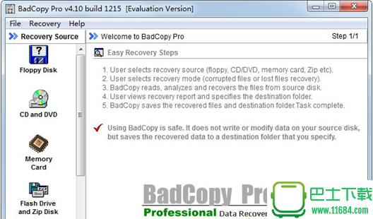 BadCopy(磁盘修复工具) v4.10.1215 破解版下载