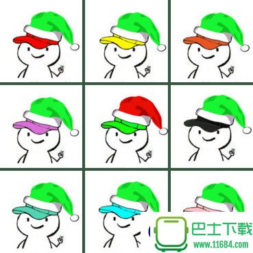 绿帽社圣诞专属头像表情包 无水印图片下载