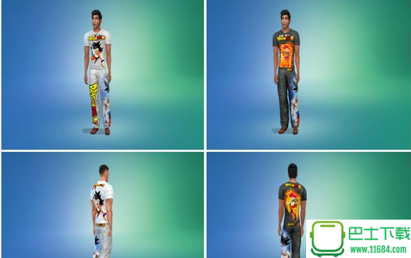 模拟人生4龙珠痛衫套装整合包mod下载