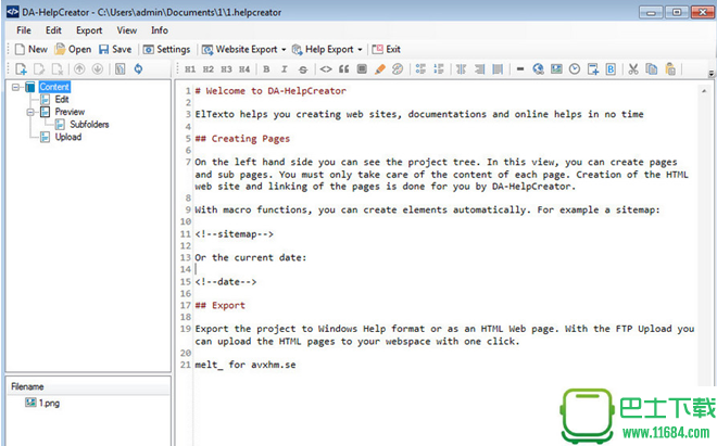 DA-Software HelpCreator（软件帮助文件生成软件）v2.0.0下载