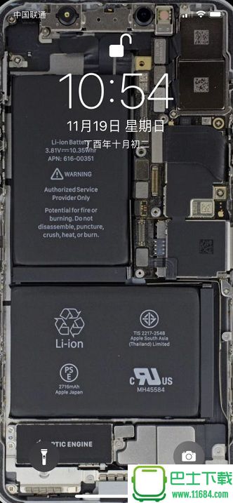苹果iPhoneX拆机内部结构壁纸 高清原图无水印下载