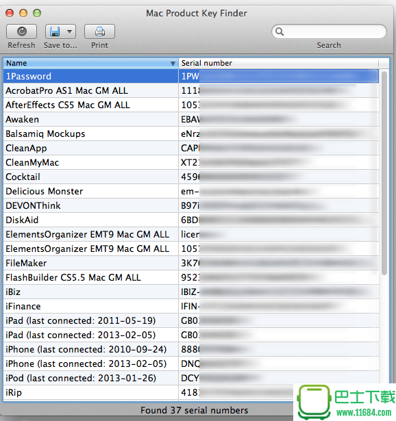 mac产品密钥恢复工具Mac Product Key Finder v1.3.0.38下载