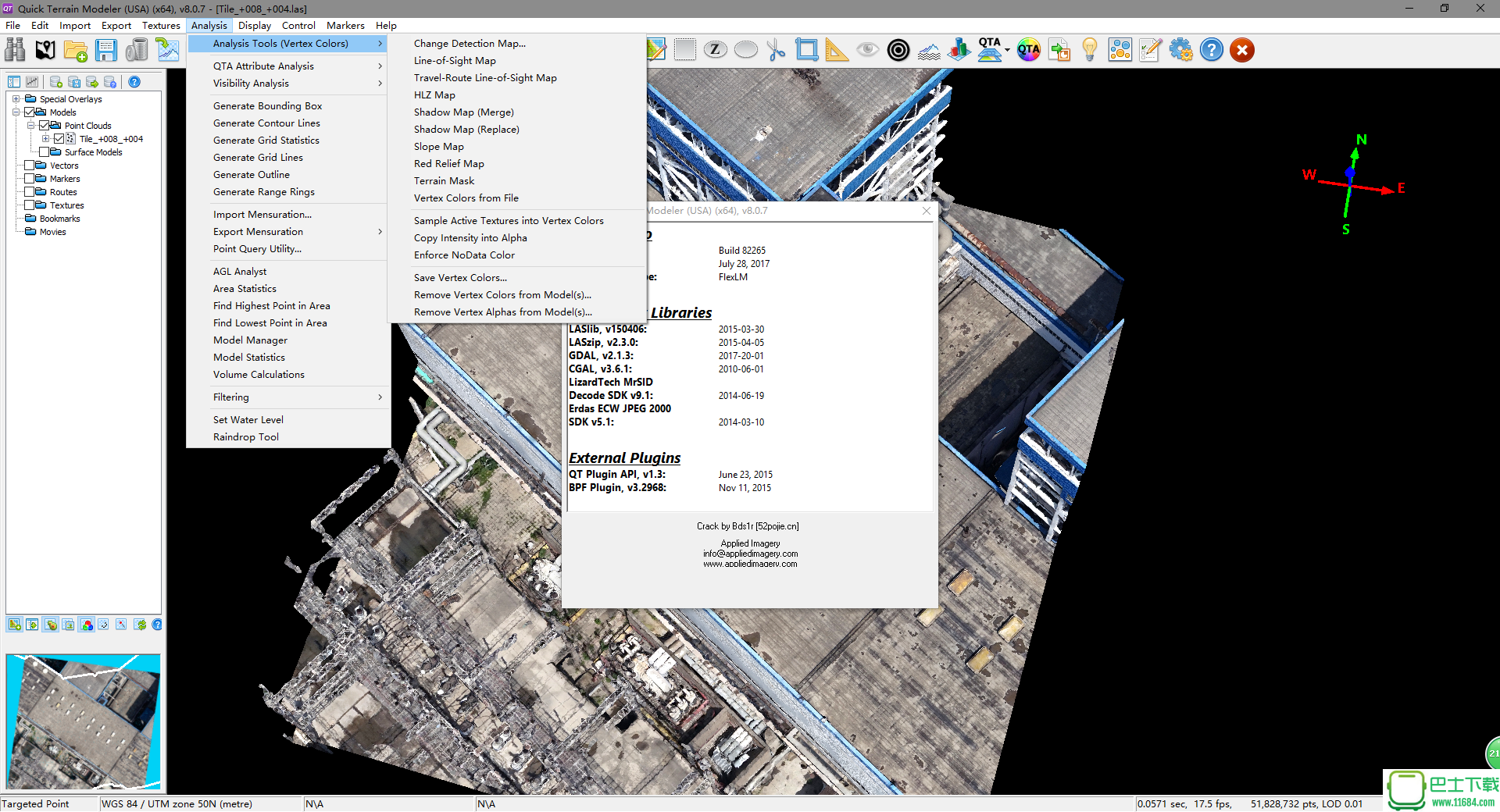 QTModeler（3D点云和地形可视化软件）8.0.7.0 完美破解版下载