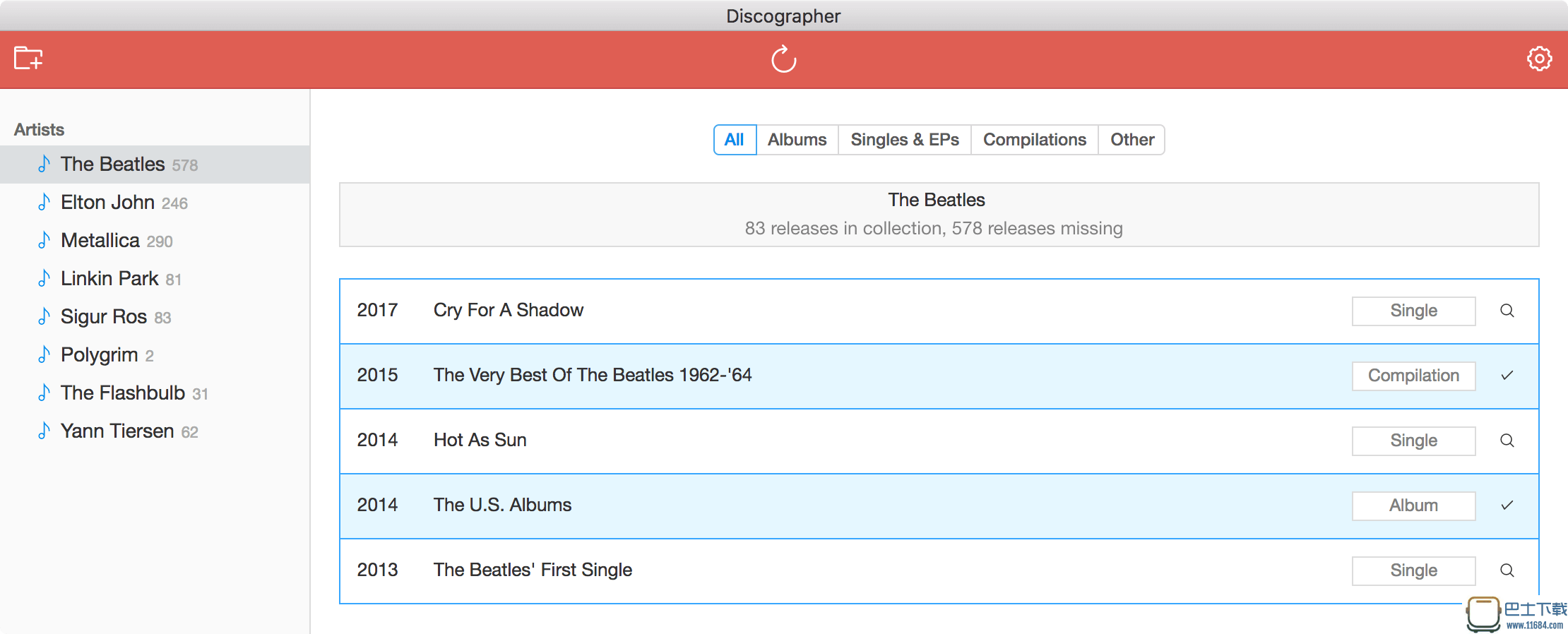 Discographer(艺术家音乐搜索引擎) for Mac v1.0.0 最新版下载