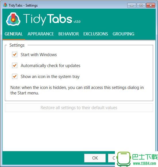 TidyTabs下载-TidyTabs(多窗口标签页化工具)下载v1.3.0