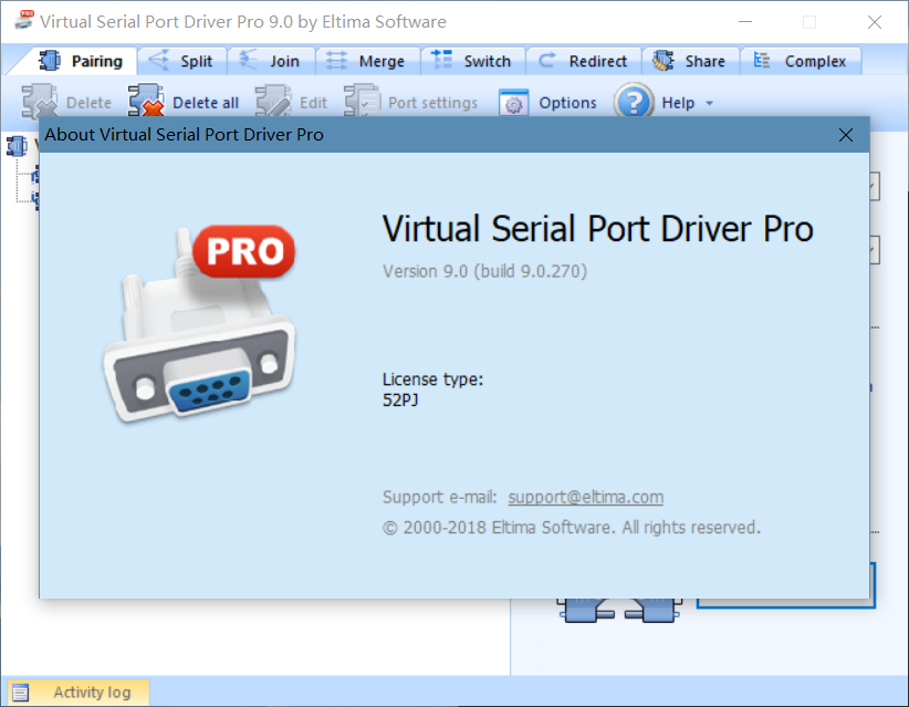 虚拟串口专业版Virtual Serial Port Driver Pro 破解版下载