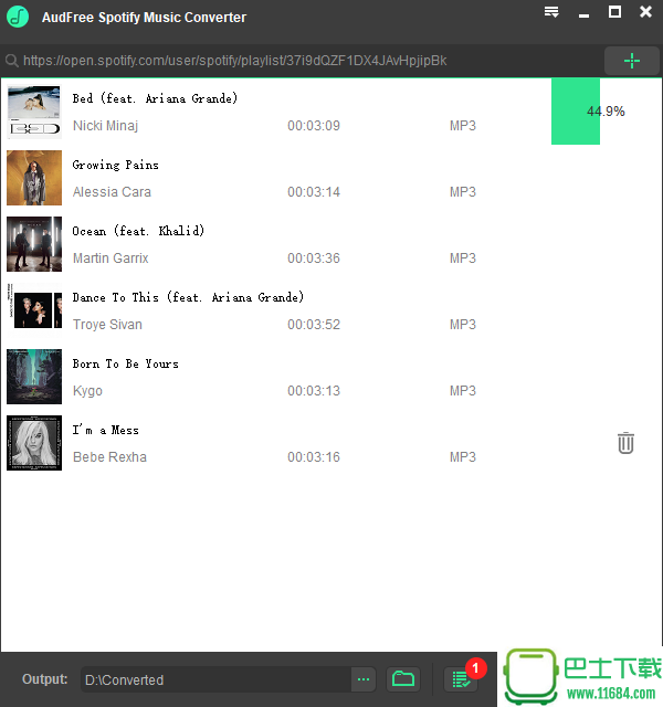 AudFree Spotify音乐转换器（Spotify音乐下载转换工具） for Mac v1.0.0下载