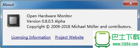 硬件监控Open Hardware Monitor v0.8.0.5 Alpha 官方免费开源绿色版下载