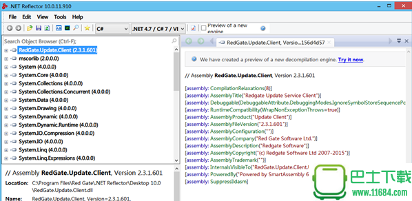 NET逆向工具Red Gate .NET Reflector v10.0.11.910 最新版下载