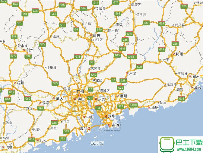 广东地图全图高清版大图 v1.0 电子版下载