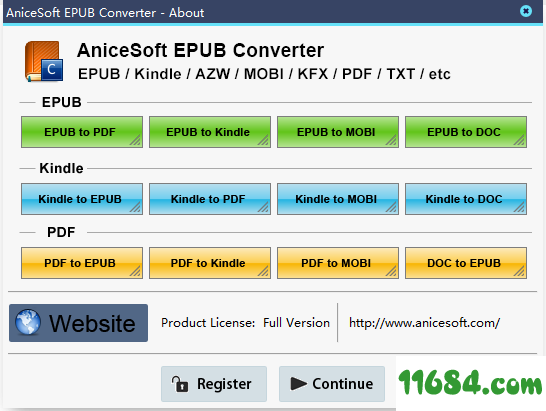 Anicesoft EPUB Converter电子书格式转换神器（epub、pdf、kindle等多种格式随意转换）14.0.1 注册版下载