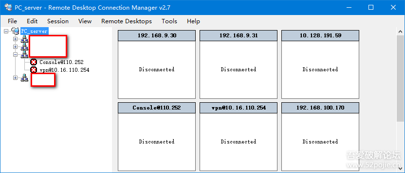 远程桌面管理Remote Desktop Connection Manager 2.7 绿色版下载