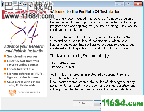 Thomson Endnote X4破解版下载-文献管理软件Thomson Endnote X4 破解版(附激活教程)下载