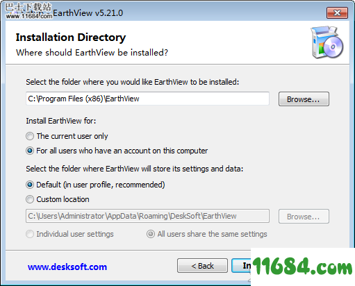 Desksoft EarthView破解版下载-屏幕保护工具Desksoft EarthView v5.21.0 破解版(附破解补丁)下载