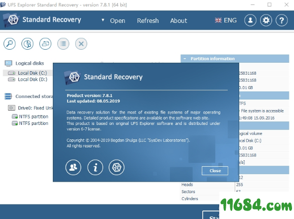 UFS Explorer Standard Recovery下载-硬盘数据恢复软件UFS Explorer Standard Recovery v7.8.1.0 绿色版下载