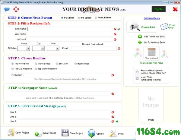 Your Birthday News下载-报纸制作软件Your Birthday News v5.95 最新免费版下载