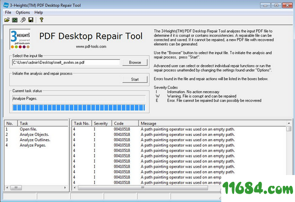 PDF Desktop Repair Tool破解版下载-PDF修复工具3-Heights PDF Desktop Repair Tool v4.12.26.5 中文版(附破解文件)下载