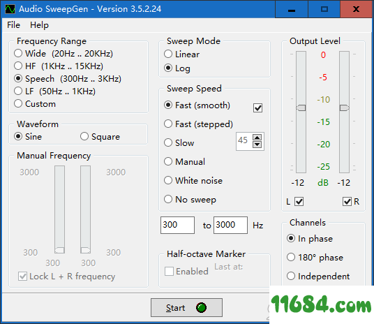 Audio SweepGen下载-耳机煲机软件Audio SweepGen v3.5.2.24 绿色版下载