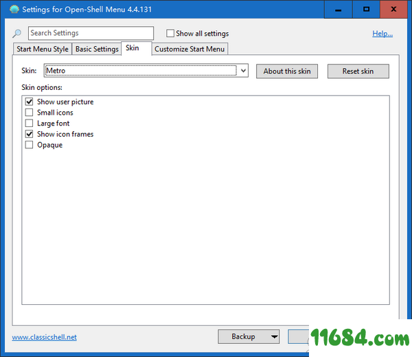 Open Shell下载-Windows经典菜单设置器Open Shell v4.4.131 最新免费版下载