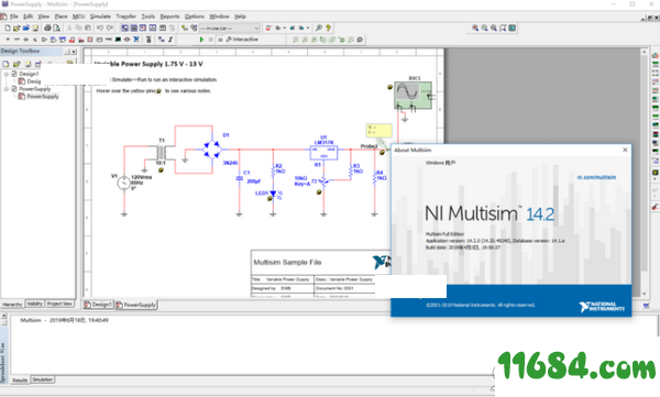 NI Circuit Design Suite破解版下载-电路设计套件NI Circuit Design Suite v14.2 破解版(附破解补丁)下载