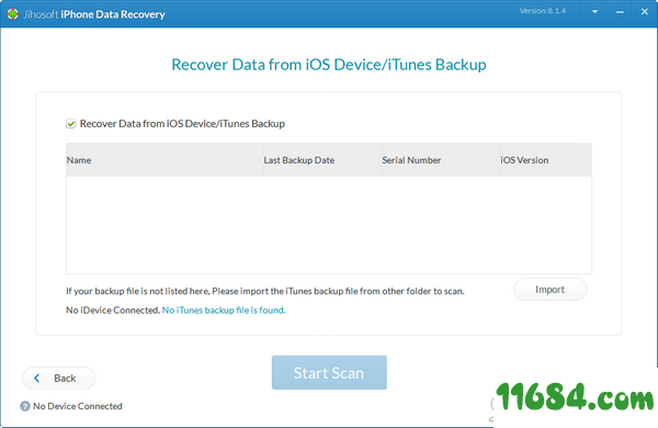 iOS数据恢复软件下载-Jihosoft iPhone Data Recovery(iOS数据恢复软件) v8.1.4 最新版下载