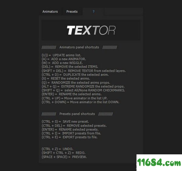 Textor插件下载-AE文字动画脚本插件Textor v1.1.3 绿色版下载
