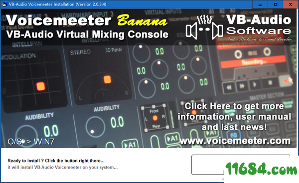 Voicemeeter Banana下载-虚拟音频调音台Voicemeeter Banana v2.0.3.4 最新免费版下载