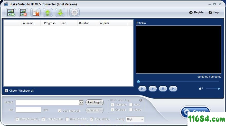 Video to HTML5 Converter下载-视频转换软件iLike Video to HTML5 Converter v1.7.0.0 最新版下载