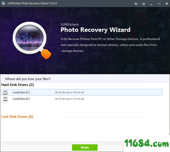 IUWEshare Photo Recovery Wizard破解版下载-照片恢复工具IUWEshare Photo Recovery Wizard v7.9.9.9 破解版下载