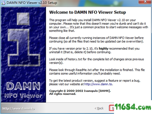 DAMN NFO Viewer下载-DAMN NFO Viewer v2.10.0032 中文免费版下载
