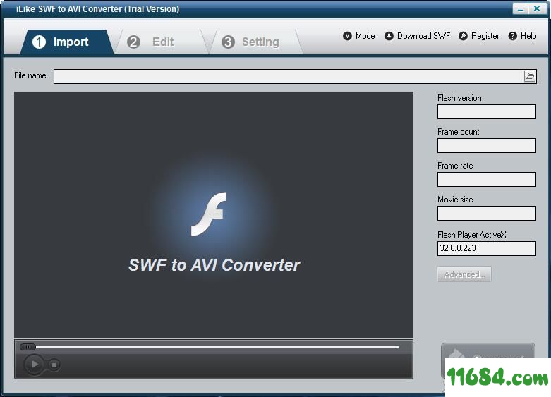 格式转换工具iLike SWF to AVI Converter v2.8 最新版