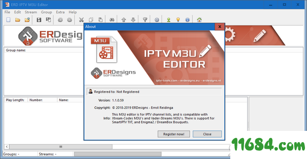 ERD IPTV M3u Editor(M3u音乐列表编辑器) v1.1.0.59最新版