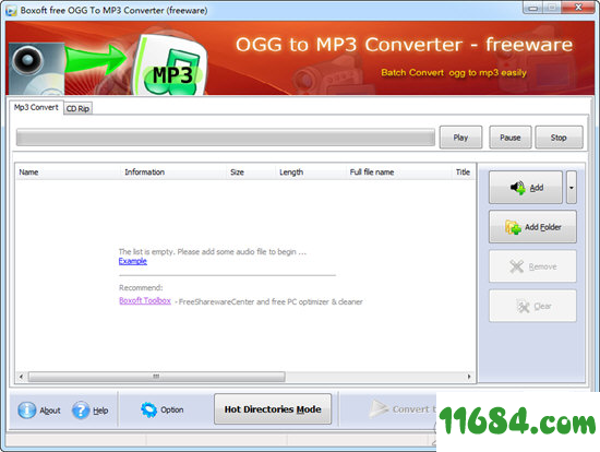 OGG to MP3 Converter下载-OGG到MP3转换器Boxoft OGG to MP3 Converter v1.0 最新免费版下载