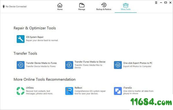 Tenorshare iCareFone下载-PC苹果手机助手Tenorshare iCareFone v5.7.0.15 最新免费版下载