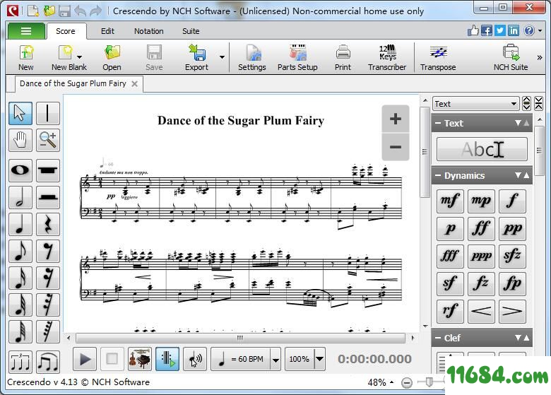 Music Notation Editor下载-乐谱编辑工具Crescendo Music Notation Editor v4.13 绿色版下载