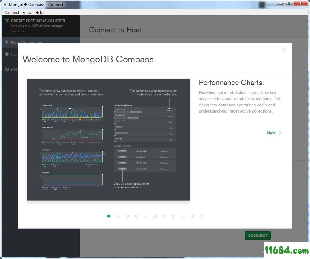 MongoDB Compass下载-数据库管理软件MongoDB Compass v1.18.0 最新版下载